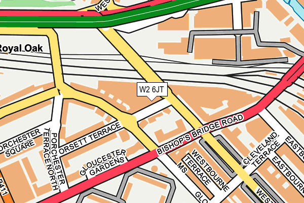 W2 6JT map - OS OpenMap – Local (Ordnance Survey)