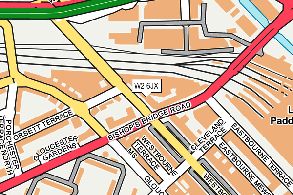 W2 6JX map - OS OpenMap – Local (Ordnance Survey)