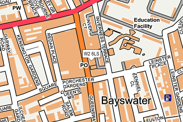 W2 6LS map - OS OpenMap – Local (Ordnance Survey)