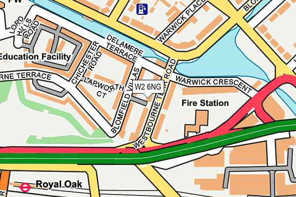 W2 6NG map - OS OpenMap – Local (Ordnance Survey)