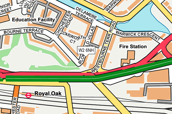 W2 6NH map - OS OpenMap – Local (Ordnance Survey)