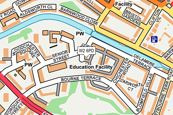 W2 6PD map - OS OpenMap – Local (Ordnance Survey)