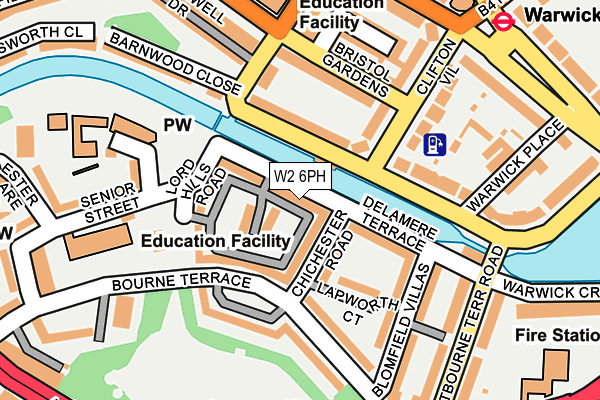 W2 6PH map - OS OpenMap – Local (Ordnance Survey)