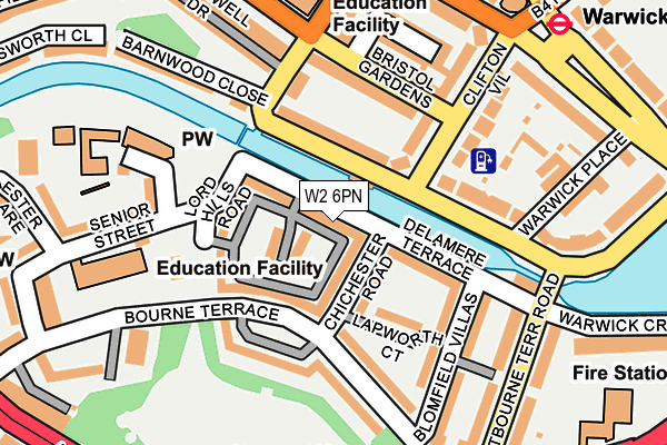 W2 6PN map - OS OpenMap – Local (Ordnance Survey)