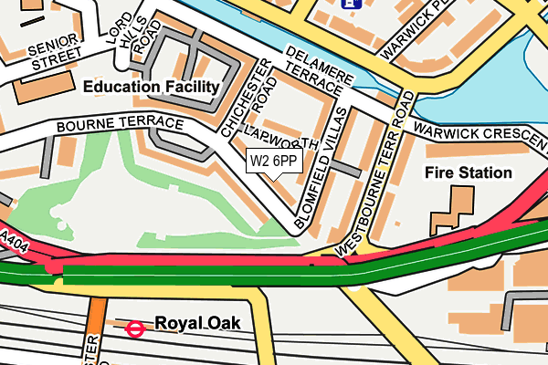 W2 6PP map - OS OpenMap – Local (Ordnance Survey)