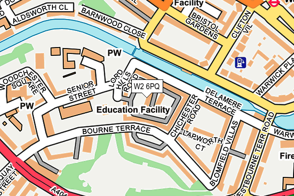 W2 6PQ map - OS OpenMap – Local (Ordnance Survey)