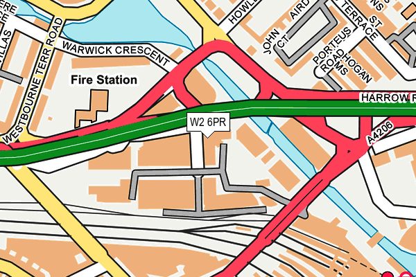 W2 6PR map - OS OpenMap – Local (Ordnance Survey)