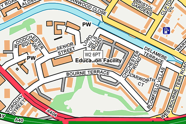 W2 6PT map - OS OpenMap – Local (Ordnance Survey)
