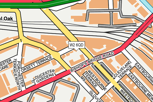 W2 6QD map - OS OpenMap – Local (Ordnance Survey)