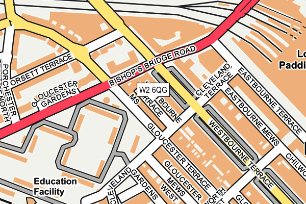 W2 6QG map - OS OpenMap – Local (Ordnance Survey)