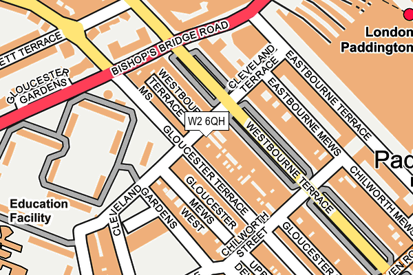 W2 6QH map - OS OpenMap – Local (Ordnance Survey)