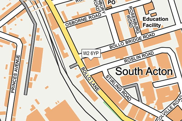 W2 6YP map - OS OpenMap – Local (Ordnance Survey)