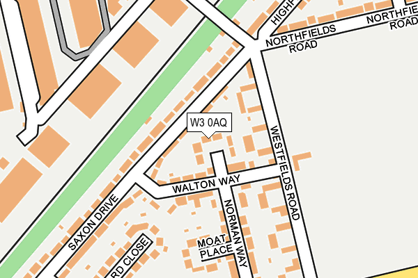 W3 0AQ map - OS OpenMap – Local (Ordnance Survey)