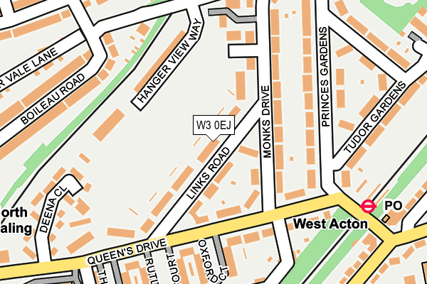 W3 0EJ map - OS OpenMap – Local (Ordnance Survey)