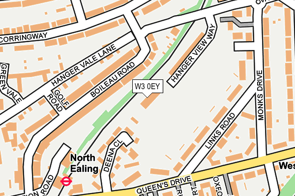 W3 0EY map - OS OpenMap – Local (Ordnance Survey)