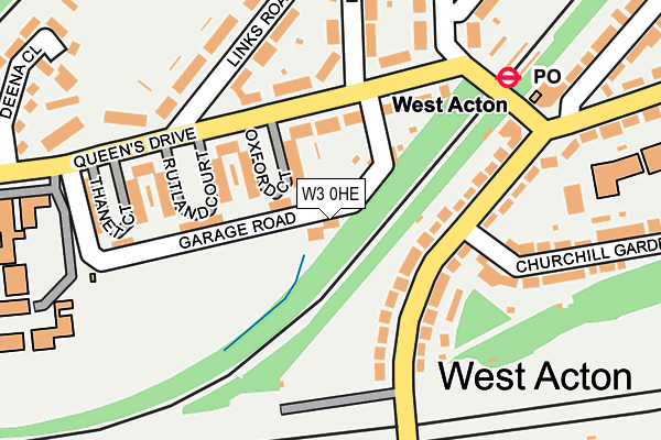 W3 0HE map - OS OpenMap – Local (Ordnance Survey)