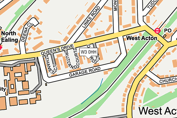 W3 0HH map - OS OpenMap – Local (Ordnance Survey)