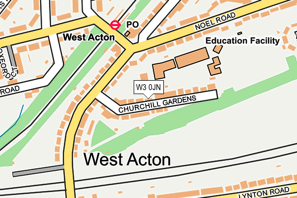 W3 0JN map - OS OpenMap – Local (Ordnance Survey)