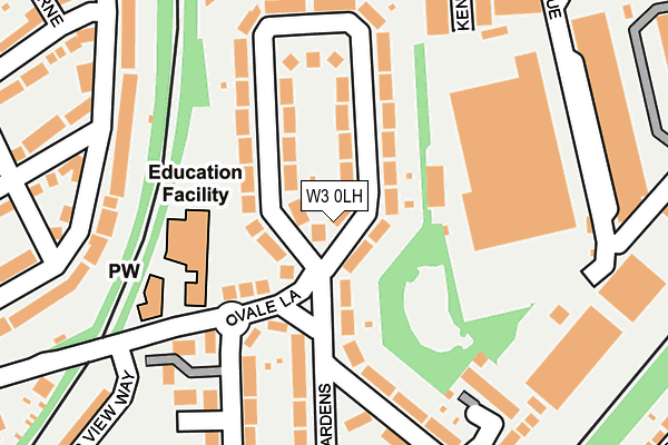 W3 0LH map - OS OpenMap – Local (Ordnance Survey)