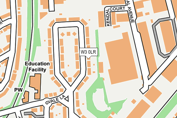 W3 0LR map - OS OpenMap – Local (Ordnance Survey)