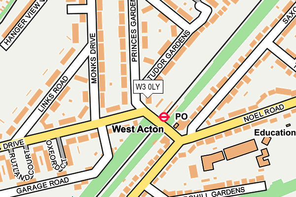 W3 0LY map - OS OpenMap – Local (Ordnance Survey)