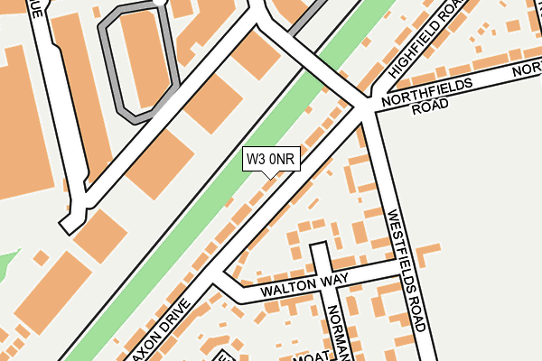 W3 0NR map - OS OpenMap – Local (Ordnance Survey)