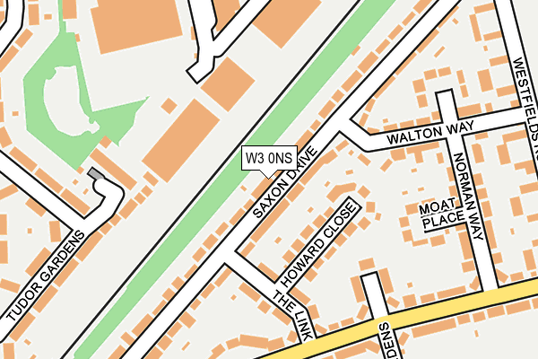 W3 0NS map - OS OpenMap – Local (Ordnance Survey)