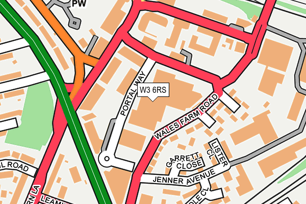 W3 6RS map - OS OpenMap – Local (Ordnance Survey)