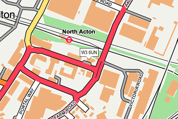 W3 6UN map - OS OpenMap – Local (Ordnance Survey)