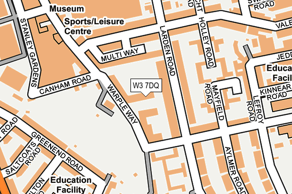 W3 7DQ map - OS OpenMap – Local (Ordnance Survey)