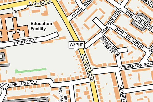 W3 7HP map - OS OpenMap – Local (Ordnance Survey)