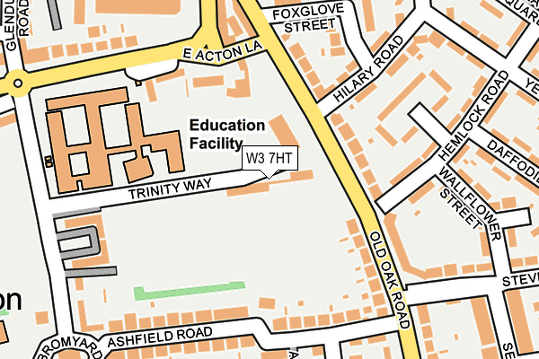 W3 7HT map - OS OpenMap – Local (Ordnance Survey)