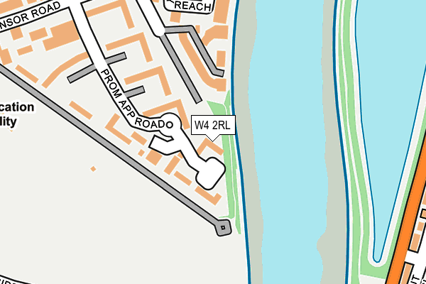 W4 2RL map - OS OpenMap – Local (Ordnance Survey)