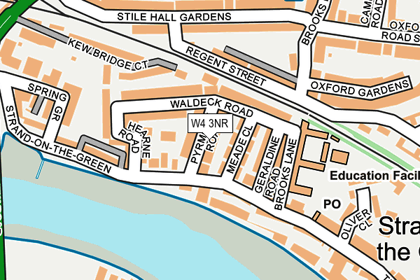 W4 3NR map - OS OpenMap – Local (Ordnance Survey)