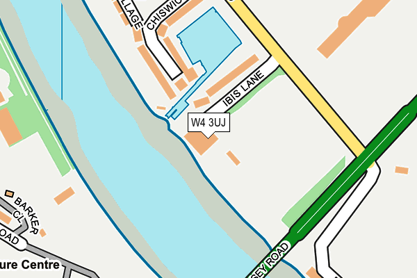 W4 3UJ map - OS OpenMap – Local (Ordnance Survey)