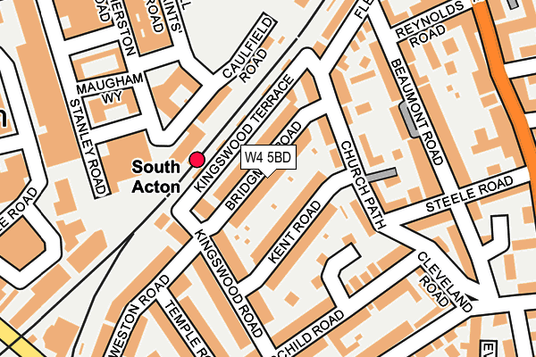 W4 5BD map - OS OpenMap – Local (Ordnance Survey)