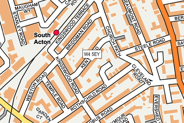 W4 5EY map - OS OpenMap – Local (Ordnance Survey)