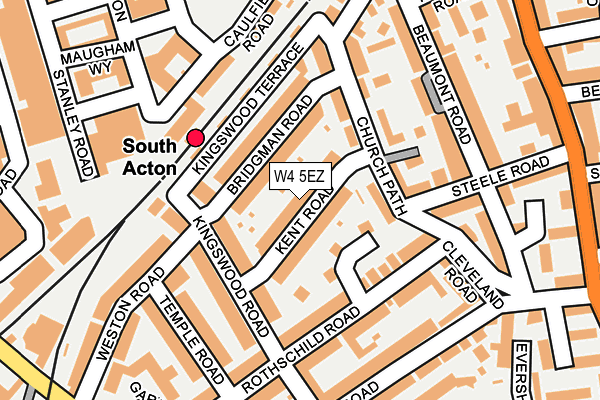 W4 5EZ map - OS OpenMap – Local (Ordnance Survey)