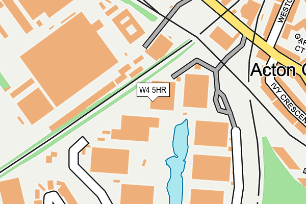 W4 5HR map - OS OpenMap – Local (Ordnance Survey)