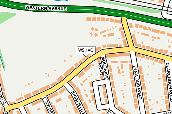 W5 1AQ map - OS OpenMap – Local (Ordnance Survey)