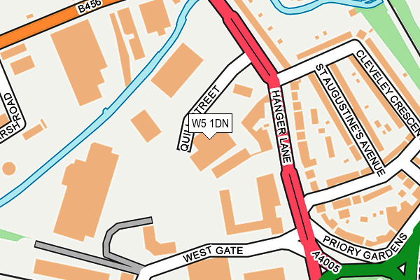 W5 1DN map - OS OpenMap – Local (Ordnance Survey)