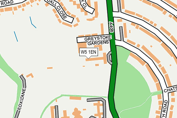 W5 1EN map - OS OpenMap – Local (Ordnance Survey)