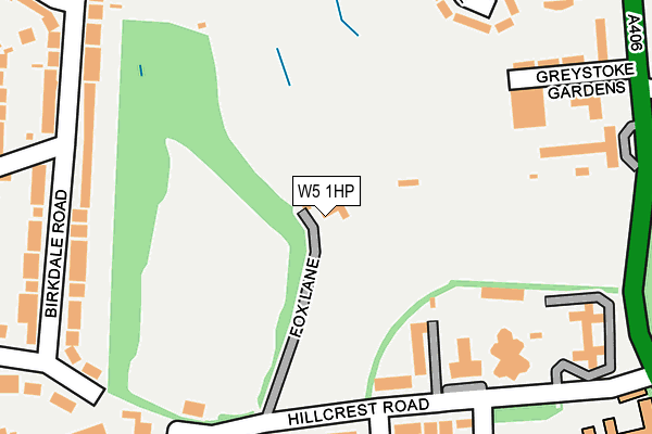 W5 1HP map - OS OpenMap – Local (Ordnance Survey)