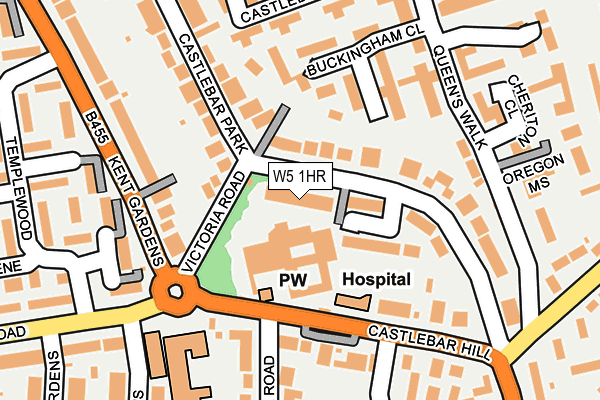 W5 1HR map - OS OpenMap – Local (Ordnance Survey)
