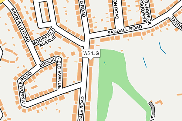 W5 1JG map - OS OpenMap – Local (Ordnance Survey)