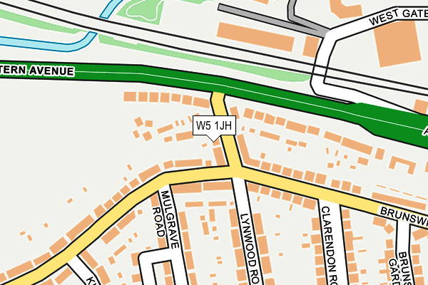 W5 1JH map - OS OpenMap – Local (Ordnance Survey)