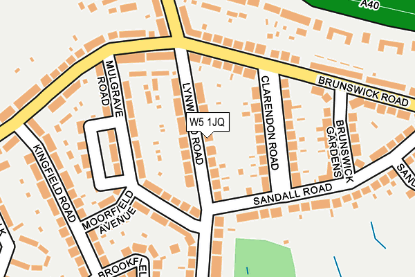 W5 1JQ map - OS OpenMap – Local (Ordnance Survey)