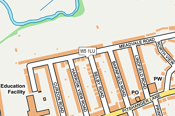 W5 1LU map - OS OpenMap – Local (Ordnance Survey)