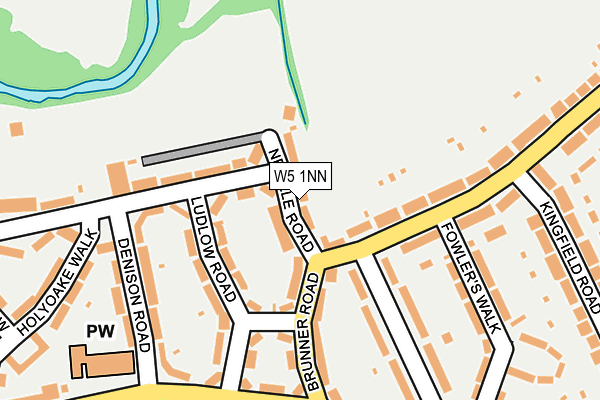 W5 1NN map - OS OpenMap – Local (Ordnance Survey)