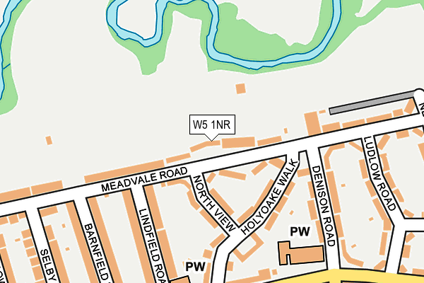 W5 1NR map - OS OpenMap – Local (Ordnance Survey)